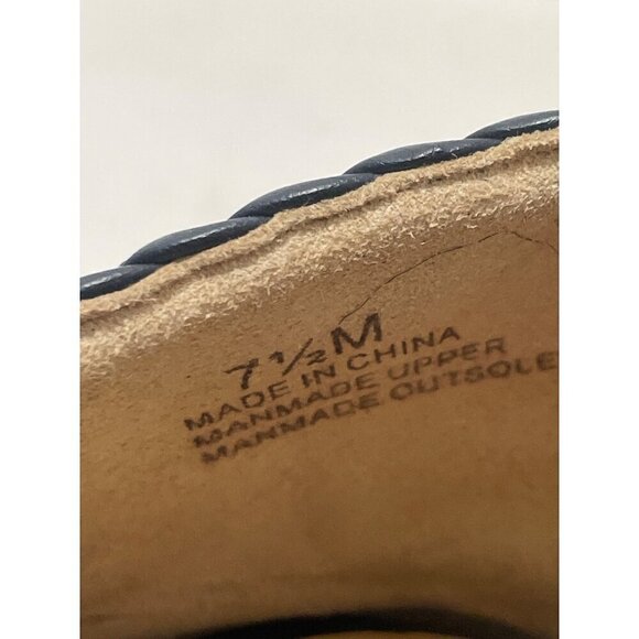 TALBOTS OLYMPIA Womens OPEN-WEAVE BALLET FLATS - BI-COLOR bow texture size 7.5 - Picture 7 of 7